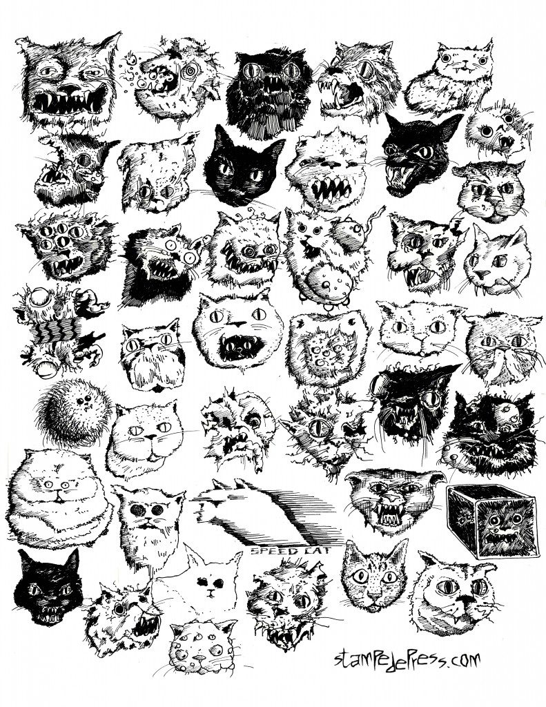 42 cats drawing