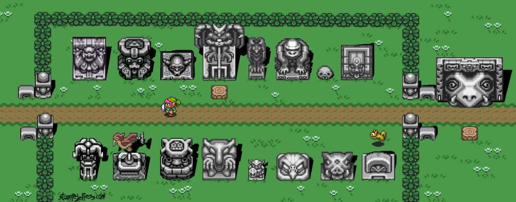The Legend of Zelda: A Link to the Past Stone Statuary