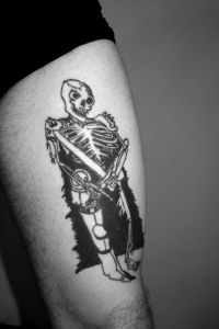 Skeleton Warrior Tattoo