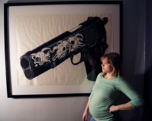 Shawna Pregnant with Gun