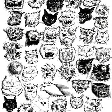 42 cats drawing