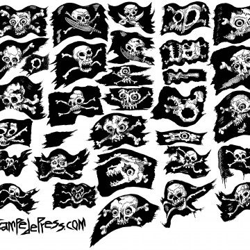 42 Jolly Roger Drawings by John Beckmann